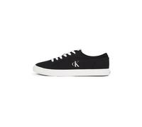 Calvin Klein Baskets Vulcanisées Homme Canvas Basses, Noir (CK Black/Bright White), 43