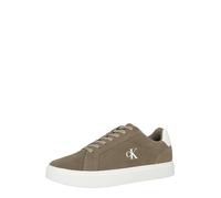 Calvin Klein Homme Classic Cupsole Laceup Su Ym0ym01434 Bas, Khaki (Desert Taupe/Bright White), 44.5 EU