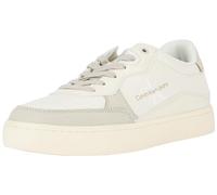 Calvin Klein Homme Classic Cupsole Low LTH ML FAD YM0YM00885 Baskets à Semelle, Beige (Creamy White/Eggshell), 45.5 EU