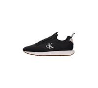 Calvin Klein Femme Retro Runner Sock Laceup Mix Mat Yw0yw02060 Bas, Black (Black/Bright White), 40 EU