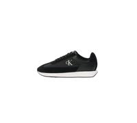 Calvin Klein Femme Retro Runner Laceup Wingt Mix Yw0Yw02061 Bas, Black (Black/Bright White), 41 EU