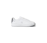 Calvin Klein Femme Low Pro Cups Laceup LTH Met Hw0Hw02846 Bas, White (Bright White/Silver), 37 EU