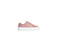 Calvin Klein Femme Vulc Flatf Lace Up Text LTH Hw0hw02972 Bas, Purple (Blush), 40 EU