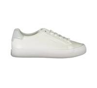 Calvin Klein - Baskets Blanches Sportives Lacets Logo Contrastant - Femme - Chaussures - Blanc - Taille: 40 EU