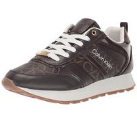 Calvin Klein Baskets Carlla pour femme, Marron Multi 211, 38.5 EU