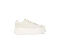 Calvin Klein Baskets Compensées Femme Bold en Cuir, Beige (Eggshell), 39