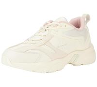 Calvin Klein Baskets Compensées Femme Retro Tennis Basses, Beige (Creamy White/Peach Whip), 38