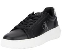 Calvin Klein Baskets Cupsole Femme Chunky Laceup Basses, Noir (Black/Silver), 38