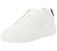 Calvin Klein Baskets Cupsole Femme Chunky Laceup en Cuir, Blanc (Bright White/Black), 38