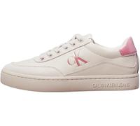 Calvin Klein Baskets Cupsole Femme Classic en Cuir, Beige (Eggshell/Dusty Rose), 40