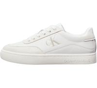 Calvin Klein Baskets Cupsole Femme Classic en Cuir, Blanc (Bright White/Creamy White), 41