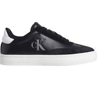 Calvin Klein Baskets Cupsole Femme Classic Low en Cuir, Noir (Black/Bright White), 41