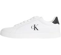 Calvin Klein Baskets Cupsole Homme avec Logo, Multicolore (Bright White/CK Black), 43