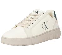 Calvin Klein Baskets Cupsole Homme Chunky Authentic Chaussures, Beige (Creamy White/Eggshell/Green), 44