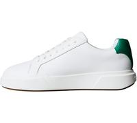 Calvin Klein Baskets Cupsole Homme Chunky Laceup en Cuir, Blanc (Bright White/Lush Meadow/Beluga), 46