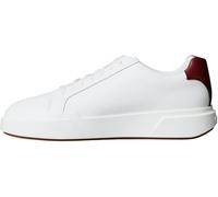 Calvin Klein Baskets Cupsole Homme Chunky Laceup en Cuir, Multicolore (Bright White/New Maroon/Khaki), 42