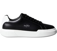 Calvin Klein Baskets Cupsole Homme Chunky Laceup en Cuir, Noir (Black/Bright White), 43
