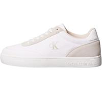 Calvin Klein Baskets Cupsole Homme Classic Canvas Basses, Blanc (Bright White/Eggshell), 45