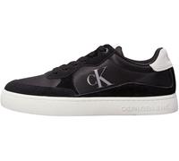 Calvin Klein Jeans Homme Classic Cupsole Iconic Nylon YM0YM01100 Baskets, Noir (Black/Bright White), 42 EU