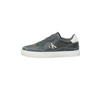 Calvin Klein Baskets Cupsole Homme Classic Iconic Nylon Chaussures, Vert (Green Palm/Creamy White), 46