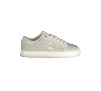 Calvin Klein Jeans Classic Cupsole Low ML LTH Baskets à Semelle Cupsole Homme, Gris (O Mushroom/B White), 41 EU