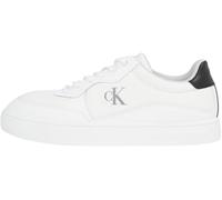 Calvin Klein Baskets Cupsole Homme Classic Tech Ripstop Basses, Blanc (Bright White/Black), 42