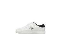 Calvin Klein Baskets Cupsole Homme Cuir, Blanc (Bright White/Black), 42