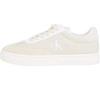 Calvin Klein Baskets Femme Classic Low Mix en Toile, Blanc (Creamy White/Bright White), 39