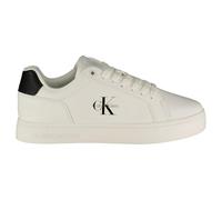 Calvin Klein Baskets Femme Classic Mono avec Logo, Blanc (Bright White/Black), 36
