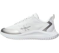 Calvin Klein Baskets Femme Eva Low Lace Mix Sportives, Blanc (Bright White/Silver), 38