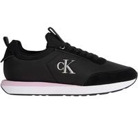 Calvin Klein Baskets Femme Retro Sock Nylon avec Logo, Noir (Black/Chateau/Fragrant Lilac), 35