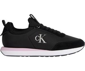 Calvin Klein Baskets Femme Retro Sock Nylon avec Logo, Noir (Black/Chateau/Fragrant Lilac), 35