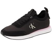 Calvin Klein Baskets Femme Retro Sock Nylon avec Logo, Noir (Black/Chateau/Fragrant Lilac), 36