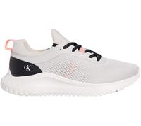 Calvin Klein Baskets Femme Sneaker Eva Sock Tech Mix avec Logo, Gris (Moonstruck/Creamy White/Orange), 41