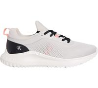 Calvin Klein Baskets Femme Sneaker Eva Sock Tech Mix avec Logo, Gris (Moonstruck/Creamy White/Orange), 40