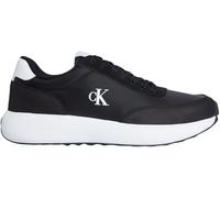 Calvin Klein Baskets Homme Athleisure Laceup en Cuir, Noir (Black/Bright White), 40