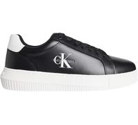 Calvin Klein Baskets Homme Chunky Mono en Cuir, Noir (Black/Bright White), 44