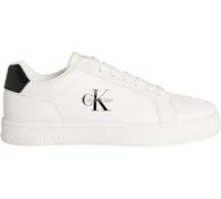 Calvin Klein Baskets Homme Classic Mono en Cuir, Blanc (Bright White/Black), 40