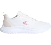 Calvin Klein Baskets Homme Eva Mix Mesh avec Logo, Blanc (Bright White//Moonstruck/Tandoori), 46