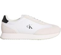 Calvin Klein Baskets Homme Retro Lace Up en Cuir, Blanc (Bright White/Black), 43