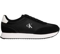Calvin Klein Baskets Homme Retro Lace Up en Cuir, Noir (Black/Bright White), 45