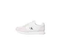 Calvin Klein Baskets Homme Retro Sock Lace Up avec Logo, Blanc (Bright White/Black), 41