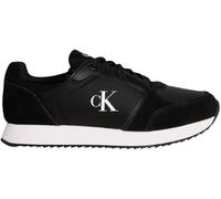 Calvin Klein Baskets Homme Retro Sock Lace Up avec Logo, Noir (Black/Bright White), 42