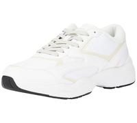 Calvin Klein Baskets Homme Retro Tennis Low Multilayer Chunky, Blanc (B White/O Mushroom), 41