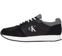 Calvin Klein Baskets Homme Sock Laceup Élégantes, Multicolore (Black/Charcoal Grey/Bright White), 40