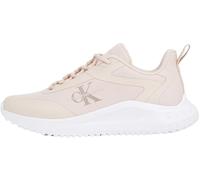 Calvin Klein Baskets Runner Femme Eva Runner Low Lace Mix sans Lacet, Rose (Whisper Pink/Bright White), 39