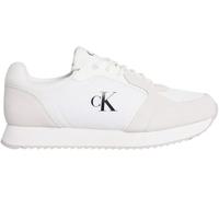 Calvin Klein Baskets Runner Femme Laceup Sock Sportives, Blanc (Bright White/Black), 41