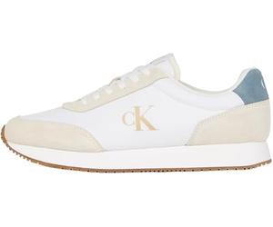 Calvin Klein Baskets Runner Homme Retro Iconic Chaussures, Multicolore (Bright White/Creamy White/Lead), 45
