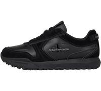 Calvin Klein Baskets Runner Homme Toothy Irregular Lines en Daim, Noir (Triple Black), 46