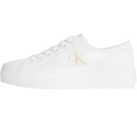 Calvin Klein Baskets Vulcanisées Flatform Basses Femme Blanc (Triple Bright White) Taille 36